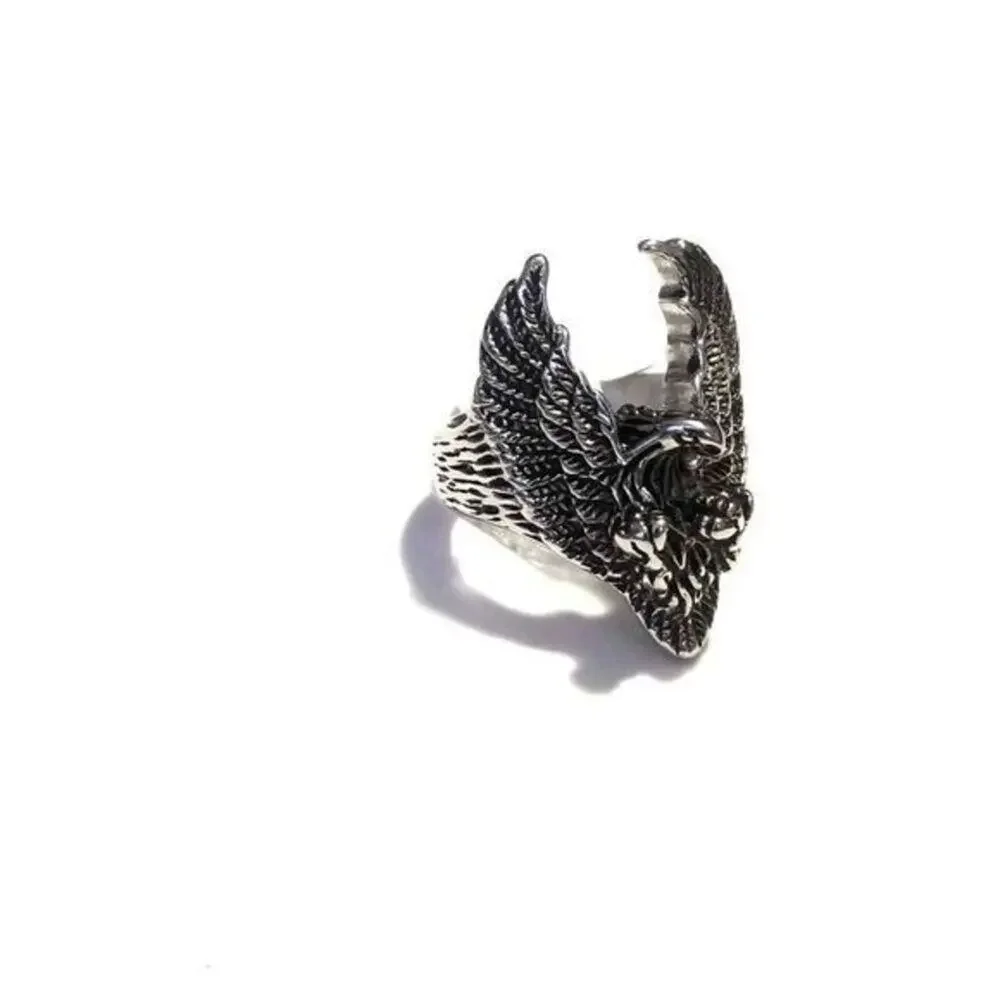 New stainless steel eagle ring‎ size 9